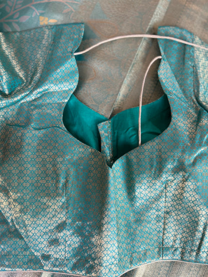 Designer Tissue Banarasi Saree in Green