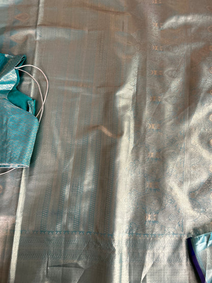 Designer Tissue Banarasi Saree in Green