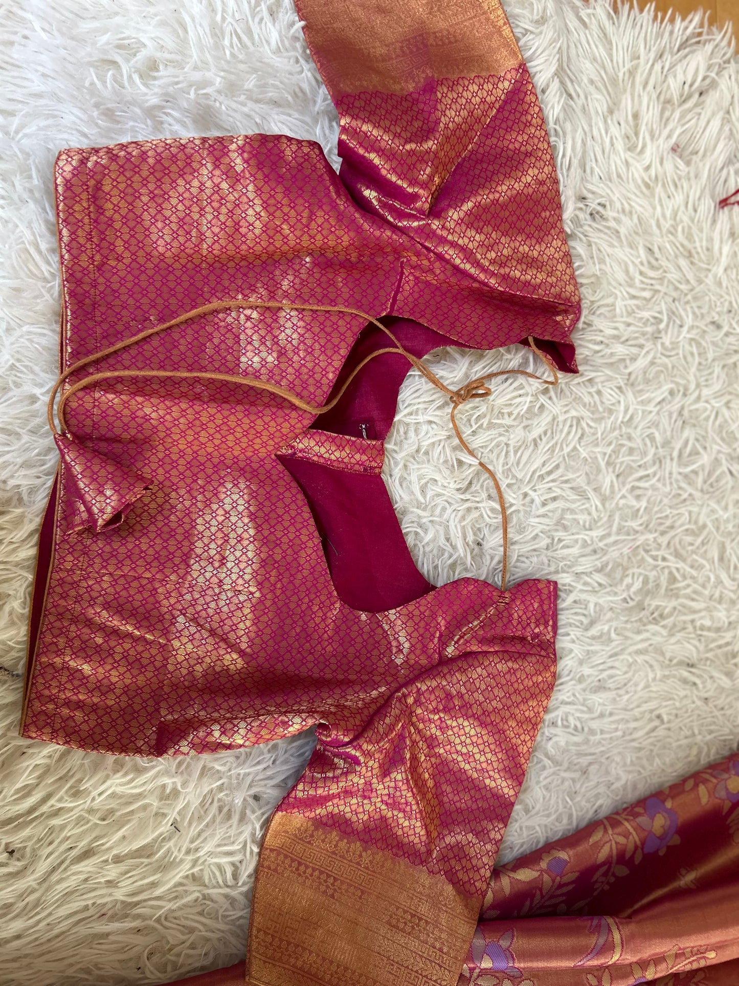 Designer Tissue Banarasi Saree in Pink