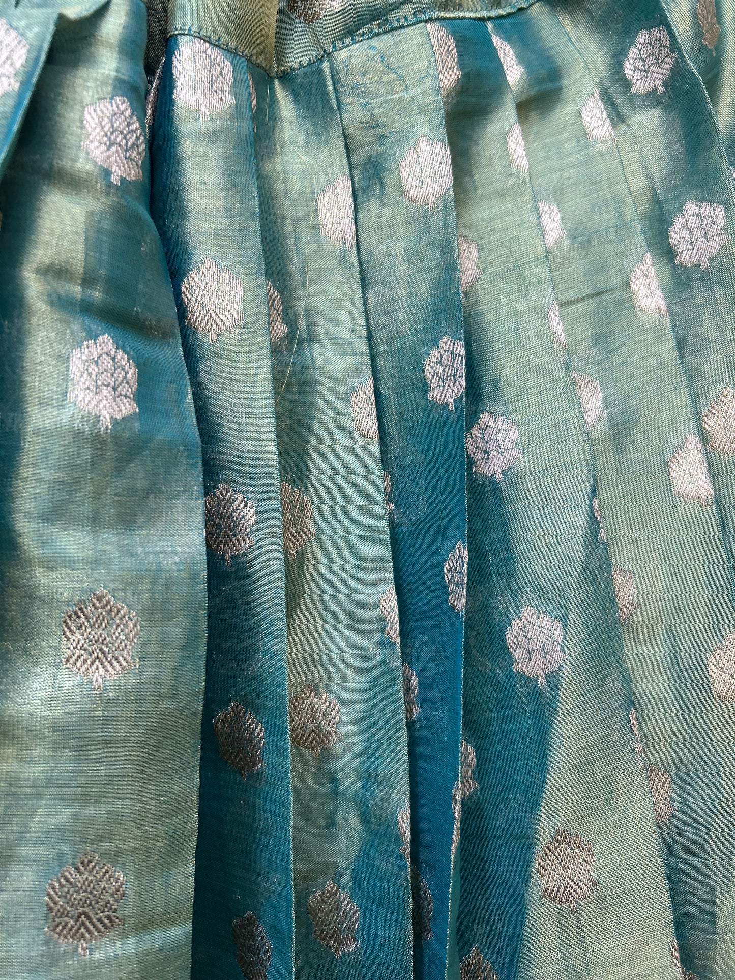 Tissue Lehanga in Green