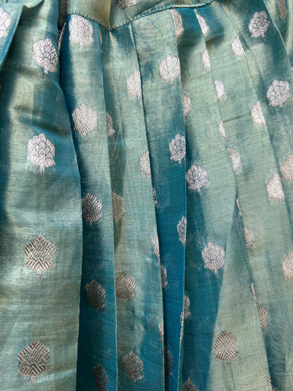 Tissue Lehanga in Green